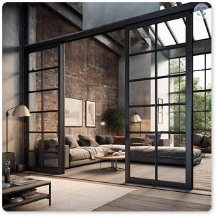 Vách kính cố định